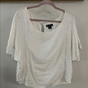 American eagle white bohemian Top